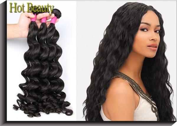 6A Grade Virgin Hair Unprocessed Brazilian Human Hair , One-directional Cuticles