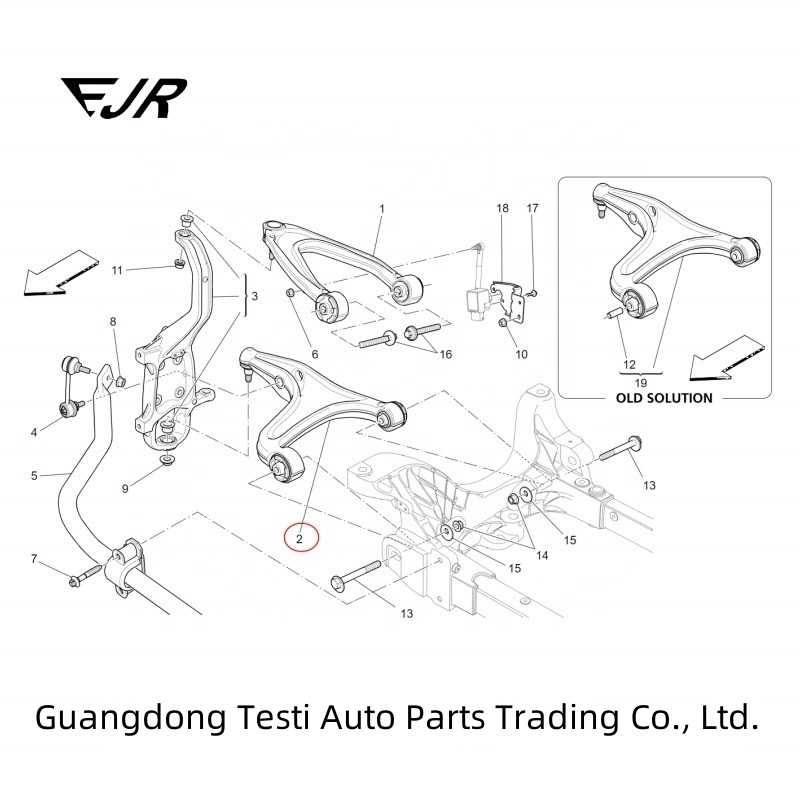 LH Front Lower Control Arm For Maserati GHIBLI III M157 670007180 670107802 673007126