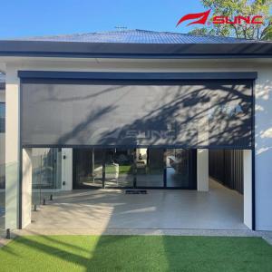 Wholesale Motorized Zip Track Outdoor Windproof Blinds For Restaurant Balcony from china suppliers