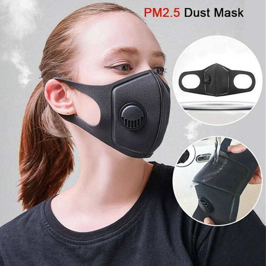 Antifogging Black FDA Valved Kn95 Respirator Mask