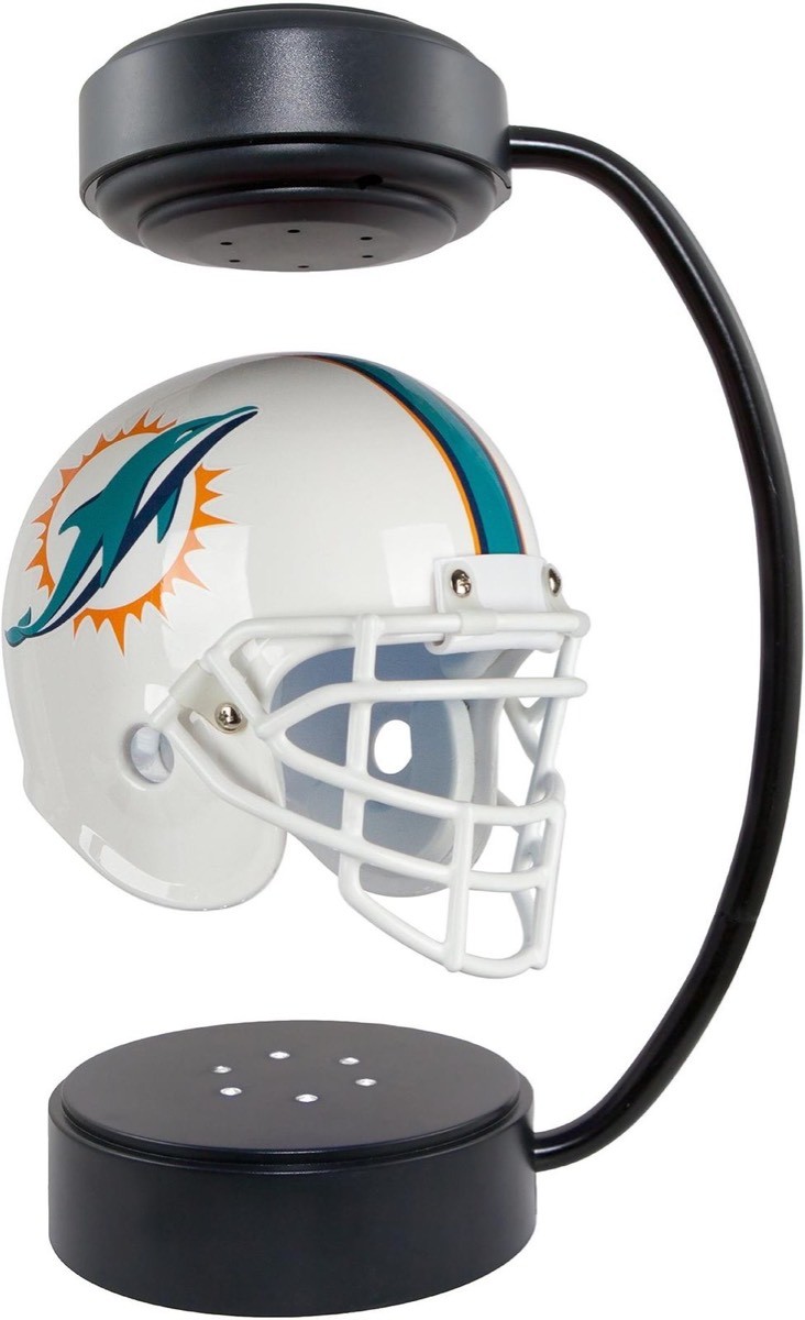 magnetic Suspended Olive Helmet display ,floating NFL helmet dispay , hovering helmet