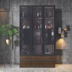 Melamine MDF Corner Bar Wine Display Cabinet Home Luxury Living Room Furniture