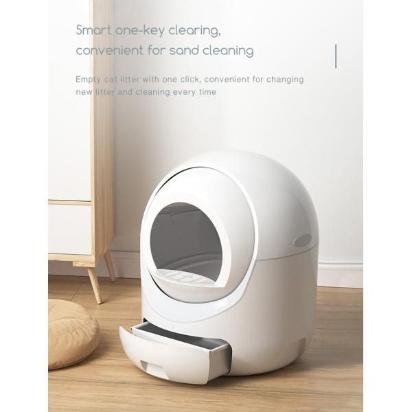 Large Capacity Smart Cat Litter Box Automatic Control Customizable Multiple Sensors
