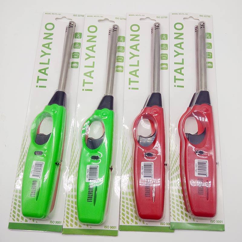 2022 New Develop Refillable BBQ Electric Candle Lighters Kitchen Lighter Windproof with Safety Lock