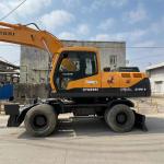 R210W 9 Hyundai Wheel Excavator Limited Sites Heavy Duty Operating Weight 22 Ton