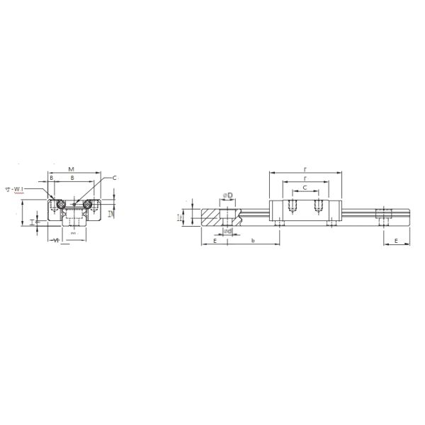 Mini Type 3D Printed Linear Rails Linear Motion Slide Rails MGN9H Precise Linear Guide Rail