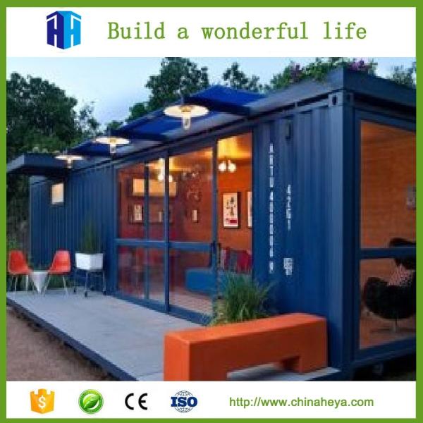 Prefabricated mobile coffee shop container building design Chinese manufacturer