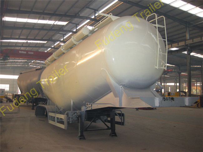 45 cbm Bulk Cement Tanker Trailer For Powder Transport Carbon Steel