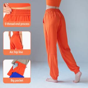 Wholesale Sunscreen Pants Drawstring High Waist Fitness Pants Loose Casual Yoga Pants from china suppliers