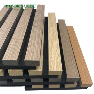 Wholesale Eco-Friendly Wooden Slat Wall Acoustic Panel with Edge to Edge 13mm Sound Absorption from china suppliers