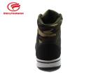 Cow Suede Low Top Safety Toe Shoes With Rubber Outsole Camouflage Oxford Mesh