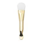 Double Use Nylon Silicone Facial Mask Applicator Makeup Brush White Vegan Face