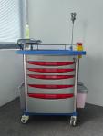 ABS Emergency Medical Equipment Trolley Hospital Medicine Cart Nursing Trolley