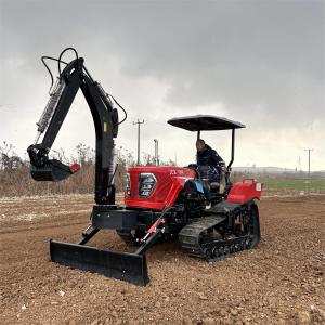 Wholesale Compact 100hp Crawler Tractor Compact Farm Hydraulic Tractor With Front Loader / Excavator from china suppliers