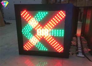 Wholesale Red Cross Green Arrow Traffic LED Display Traffic Warning Signal Light 400*400 from china suppliers