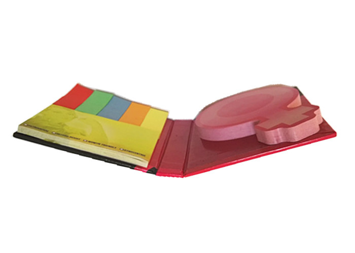 Die Cut Custom Sticky Notes High Viscosity Apply To Promotional Gifts