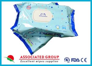 Wholesale Hand &amp; Mouth Baby Wet Wipes Lid Sticking Pearl Dot Non Scent 80PCS Free Alcohol from china suppliers