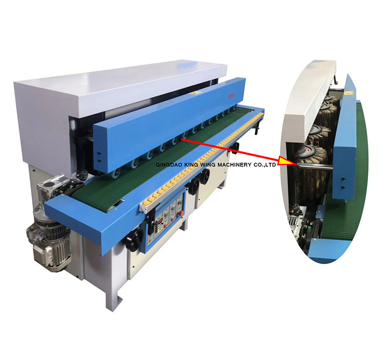 KC4R-S edge sanding machine for wooden door edge brush sander