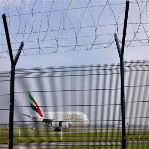 Wholesale 50*100mm PVC Coated Airport Security Fencing Dip Galvanized from china suppliers