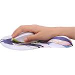 Water Resistant 260*220*25mm Custom 3D Japan Anime Silicone Mouse Pad with Wrist