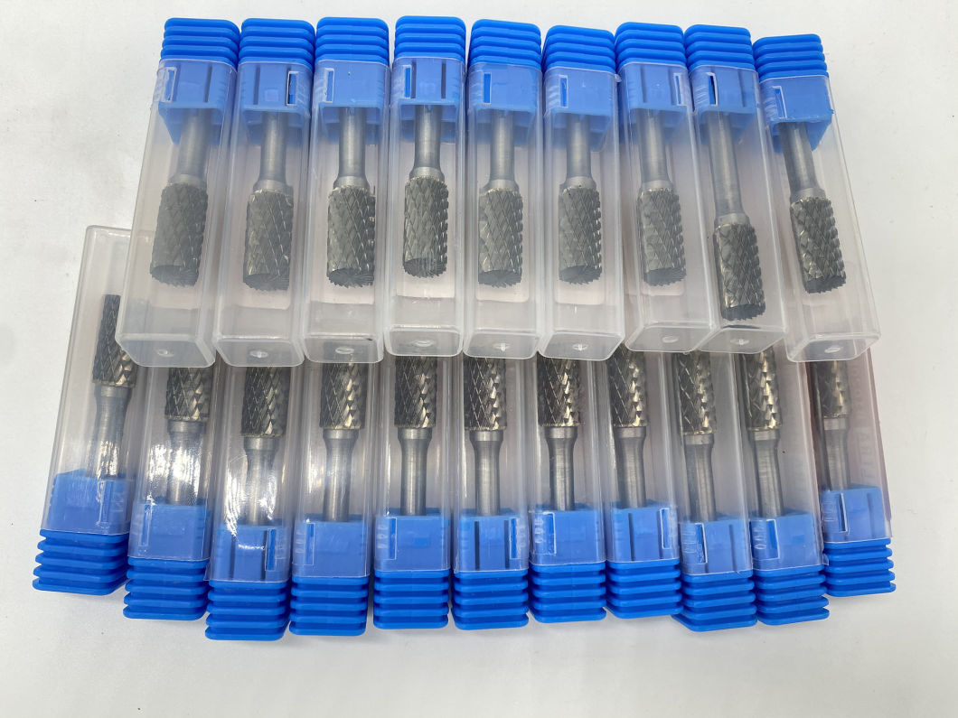 Hand Tools Double Cut 10 Piece Tungsten Carbide Rotary Files Carbide Burrs Set 1/4 Single Cut Cylinder Bur