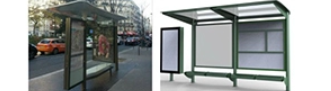 Galvanized 304# SS T8 Tubes 24h Bus Station Shelter