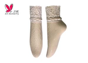 Wholesale Floral Lace White Women'S Fishnet Ankle Socks / Pantyhose Ankle Socks from china suppliers