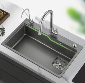 Wholesale Thickness 3.5mm Handmade Workstation Kitchen Sink With Cutting Board from china suppliers