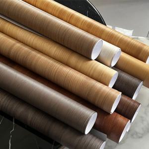 Wholesale Wood Grain PVC Furniture Foil Roll For Home Kitchen Cabinets Doors from china suppliers
