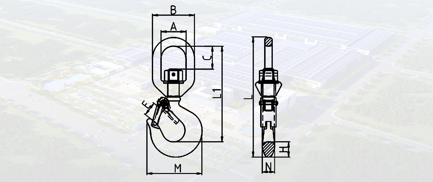 SLR795-SWIVEL HOIST HOOK