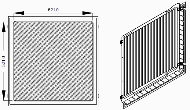 Commercial Square TUV SAA ERP Dimmable LED Panel Light , White LED Panel Lights