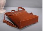 Fashion Oil Wax Leather Womens Backpack Bags , Ladies Multifunctional Shoulder