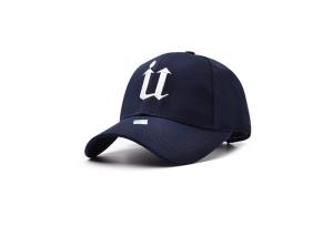Wholesale Embroidered Kids Cotton Baseball Cap 6 Panel Blue Good Air Permeability Fashion Style from china suppliers