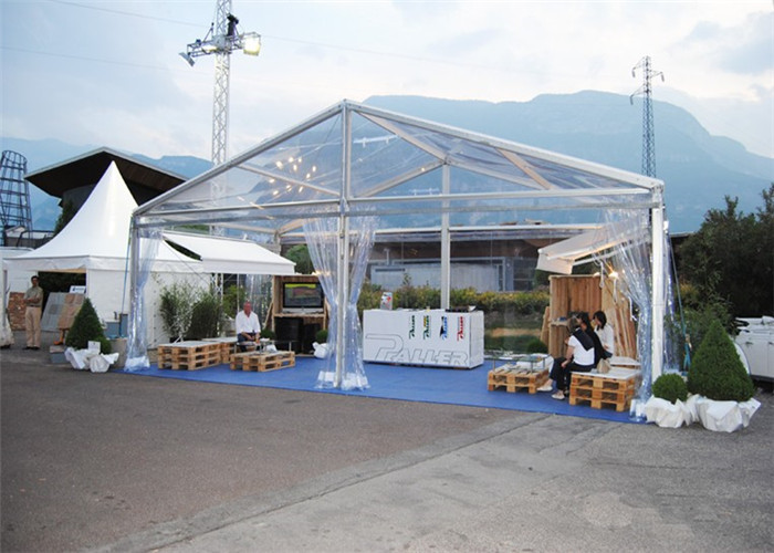 Royal Long Life Temporary Canopy Outdoor Party Tents With 10m X 25m Colorful Linings Curtains