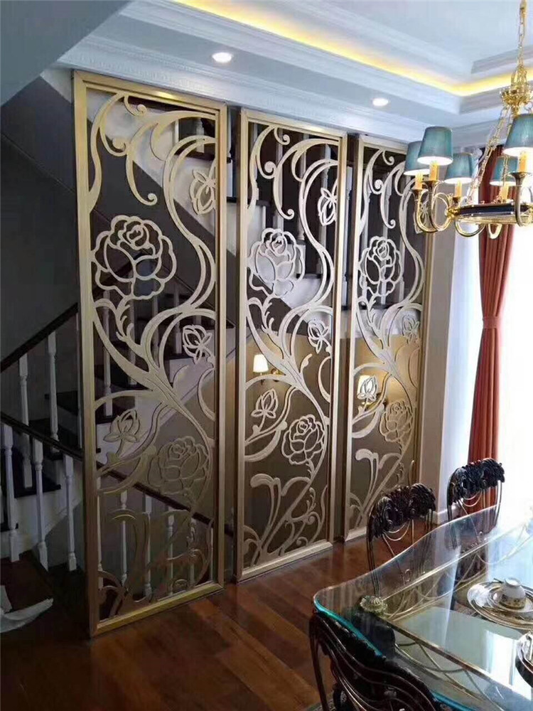 Mirror Rose Gold Metal Screens For Office/Room/Interior Decoration
