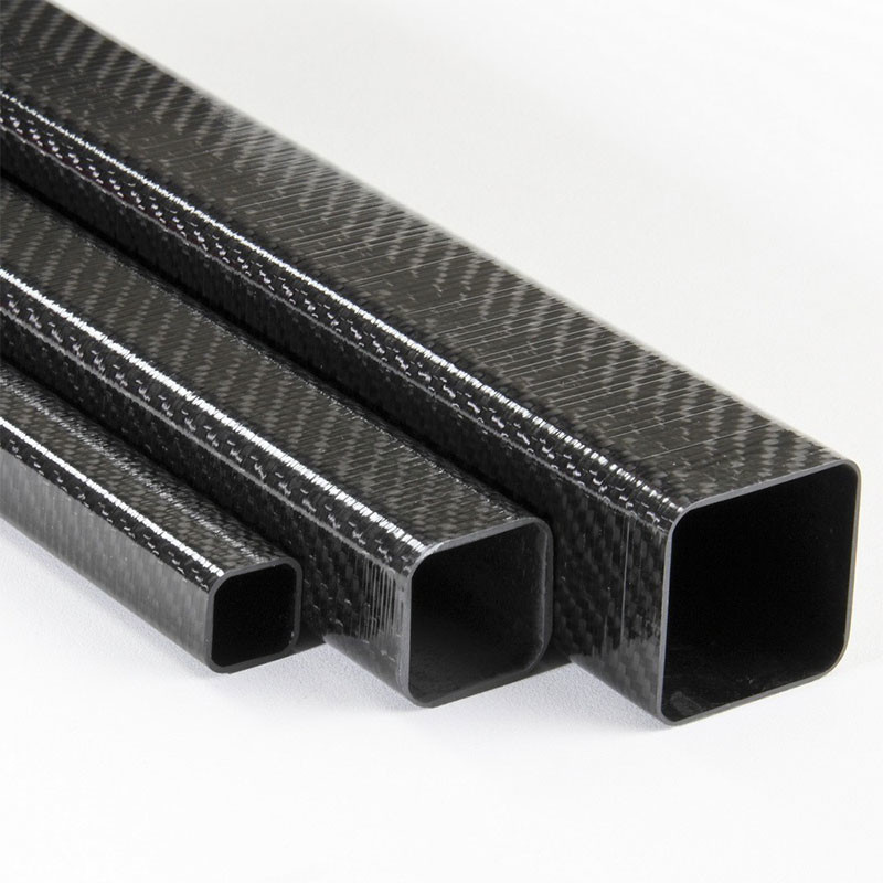 Twill Plain Pultrusion Square Carbon Fiber Tube Radiation Resistant