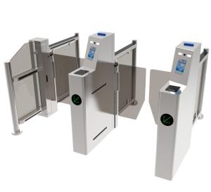 Wholesale Access Control Barcode Scanner Turnstile Glass Barrier Bi directional For Stadium from china suppliers