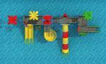 Children Playground Swing Slide Fiberglass Outdoor Swing Set Water Slide