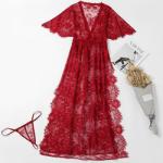Seamless Breathable Long Sexy Lingerie Anti-Static Lace Bodysuit Lingerie