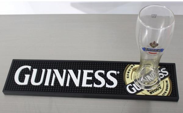 Eco Friendly Natural Rubber Bar Mat Non Slip Bar Drink Mat With Logo