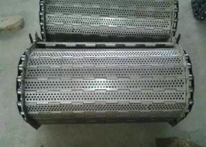 Wholesale Plate Chain Mesh Conveyor Belt , Flexible Metal Plate Conveyor Belt Small Metal Part Conveying from china suppliers