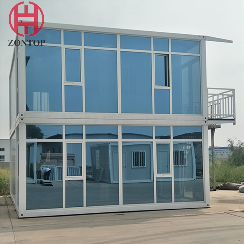 Zontop free style 2021 new luxury design with large scale glass curtain door office building houses