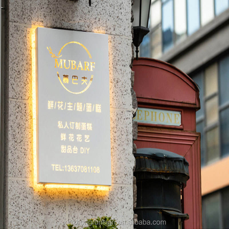 Signage Factory 3d Acrylic Outdoor Customized Lit Logo Channel Led Letter Lighted Box Aluminum Lighting Letters