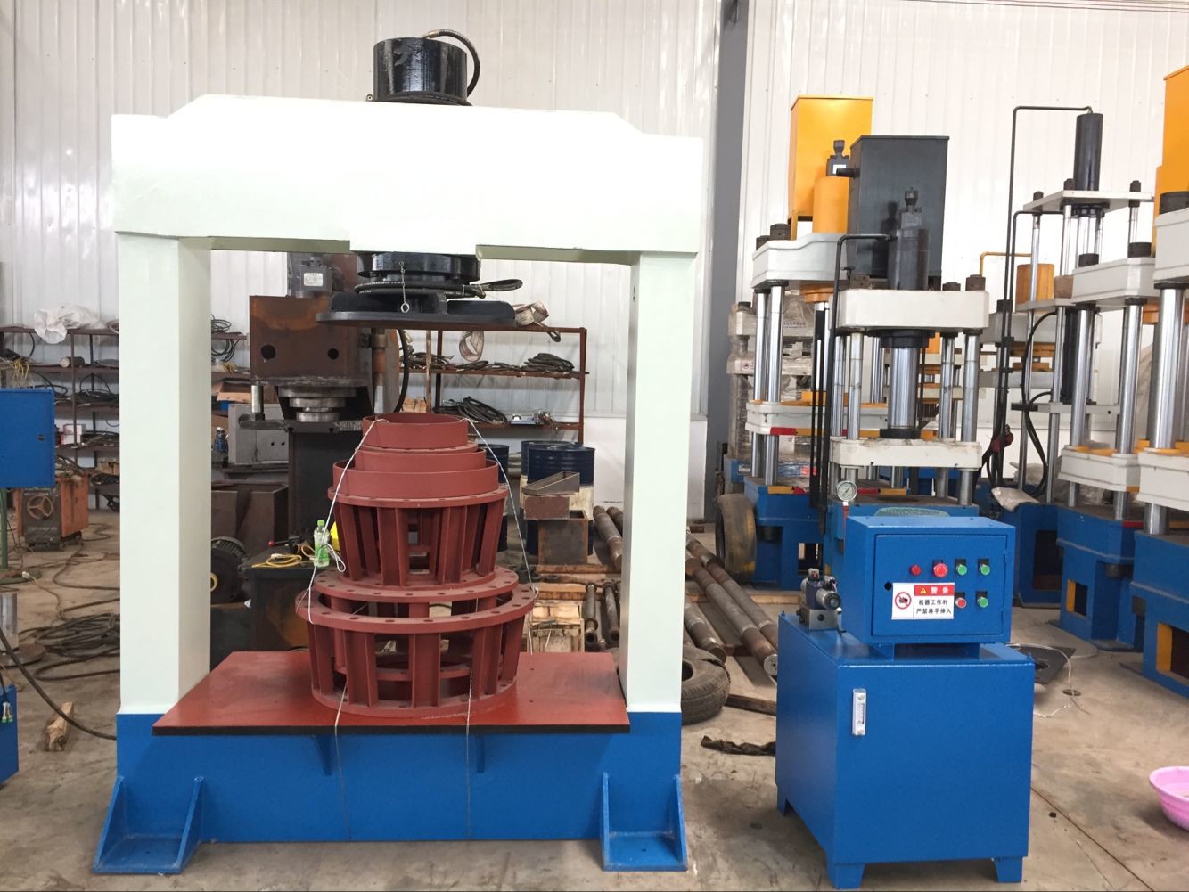 380V Solid Tire Press Machine , 200T Tire Change Machine