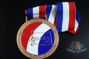 Wholesale Musical Notation Sports Events American Metal Award Medals Soft Enamel Fillled With Copper Plating from china suppliers