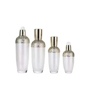 Wholesale Oval Cosmetic Pump Bottle Acrylic 100ml Silk Screening Customized from china suppliers