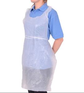 Wholesale Disposable White Plastic Aprons , Water Resistant Kitchen Apron from china suppliers
