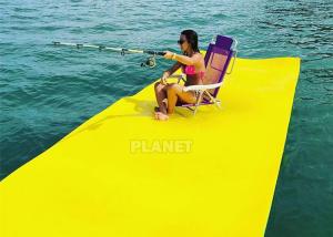 China Yellow Inflatable Water Games Sea Pool EVA Floating Mat on sale