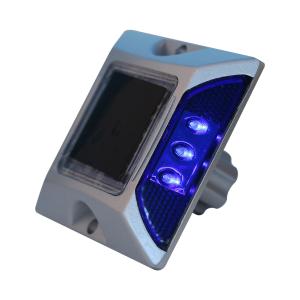 Wholesale 117mm IP68 Aluminum Solar Powered Road Studs , Blue Cats Eyes On Motorway from china suppliers