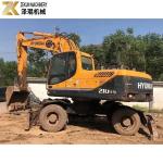 21 Ton Second Hand Mini Digger R210W-9 Used Wheel Excavator